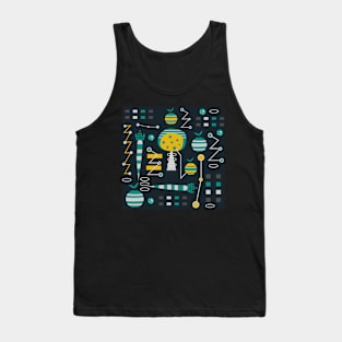 Mid-century carrots, apples and trees Tank Top